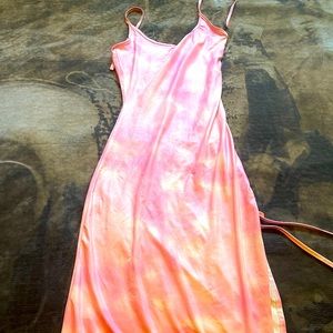 Beach dress | cover up | Ankle length | Long split showing leg/ thigh